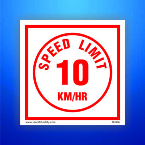 10 Speed Limit Safety Poster