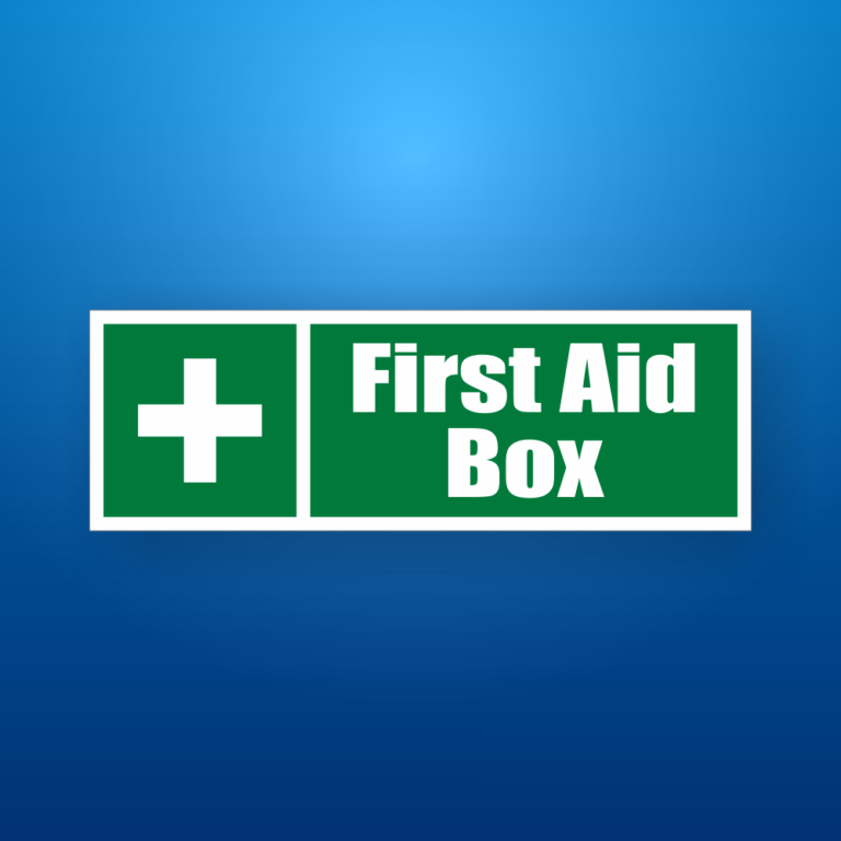 First Aid Box Safety Signs Poster​