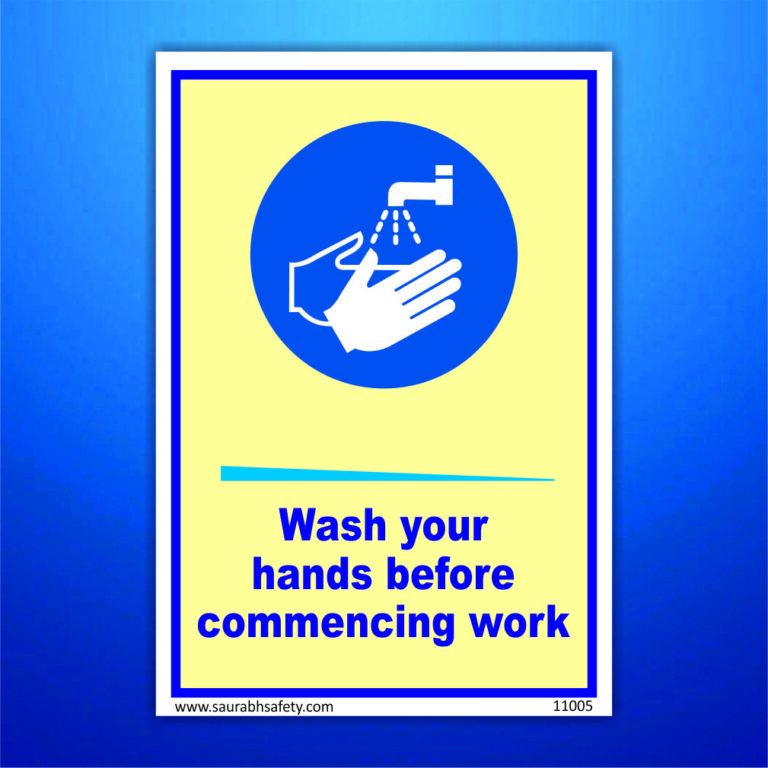 hand wash sign board